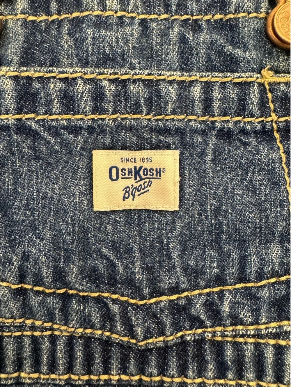 Vintage Oshkosh B’gosh Blue Denim Cowgirl Overall Dress